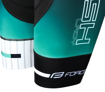 Dámske cyklistické kraťasy Force  Dash Lady turquoise