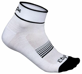 Dámske cyklistické ponožky Etape KISS bielo-čierne