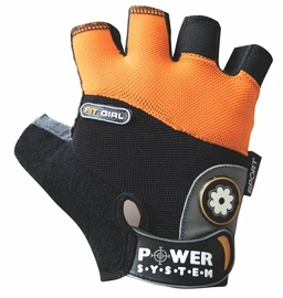 Dámske fitness rukavice Power System Fit Girl Orange