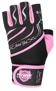 Dámske fitness rukavice Power System  Rebell Girl Pink XS