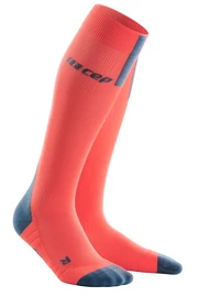 Dámske kompresné ponožky CEP 3.0 oranžovo-sivé