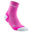 Dámske kompresné ponožky CEP  Ultralight Pink/Light Grey