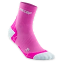 Dámske kompresné ponožky CEP  Ultralight Pink/Light Grey