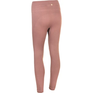 Dámske legíny Endurance  Flow Ribbed Seamless Tights Burnt Rose