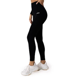 Dámske legíny GymBeam  FLO Ribbed Leggings Black XL
