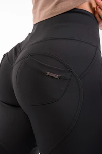 Dámske legíny Nebbia  High Waist & Lifting Effect Bubble Butt Pants 587 black M