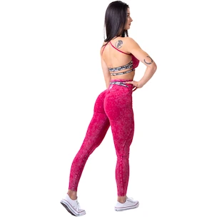 Dámske legíny Nebbia NEBBIA x OLYMPIA Washed High Waisted Leggings LEGACY 777 red XS