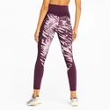 Dámske legíny Puma  Run 5K Graphic High Waist 7/8 Tight Grape Wine