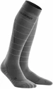 Dámske reflexné šedé kompresné ponožky CEP