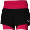 Dámske šortky Mizuno  2 in 1 4.5 Short/Black/Persian Red