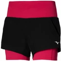 Dámske šortky Mizuno  2 in 1 4.5 Short/Black/Persian Red