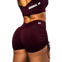 Dámske šortky Nebbia STRONG BEAUTY Lace-Up Sculpting Shorts OWN YOUR POWER 429 dark red
