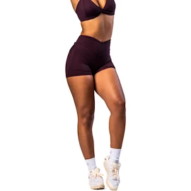 Dámske šortky Nebbia STRONG BEAUTY V-shaping Belt Shorts 428 dark red