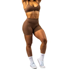 Dámske šortky Nebbia TOTALLY SEAMLESS High Waisted Push-Up Shorts 304 brown
