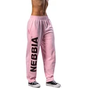Dámske tepláky Nebbia STRONG BEAUTY Loose-Fit Baggy Pants BOYFRIEND STYLE 432 pink