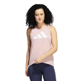 Dámske tielko adidas 3-Bar Logo Tank Wonder Mauve