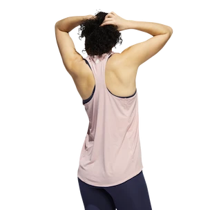 Dámske tielko adidas  3-Bar Logo Tank Wonder Mauve XS