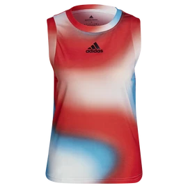 Dámske tielko adidas Melbourne Printed Match Tank White/Red/Blue