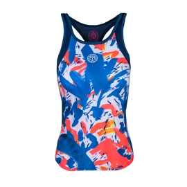 Dámske tielko BIDI BADU Aluna Tech Tank Dark Blue/Neon Red