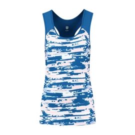 Dámske tielko K-Swiss Hypercourt Stripe Tank Print/Classic Blue