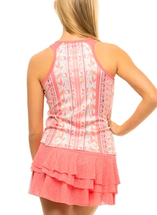 Dámske tielko Lucky in Love  Flower Patch Tuck Tank Melon S