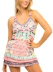 Dámske tielko Lucky in Love  Patch Me Tank w/Bra Melon M