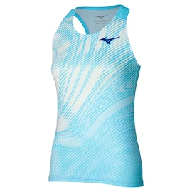 Dámske tielko Mizuno Charge Printed Tank Blue Glow