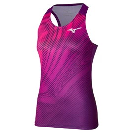 Dámske tielko Mizuno Charge Printed Tank Purple Magic