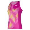 Dámske tielko Mizuno  Printed Tank Fuchsia fedora L
