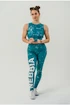 Dámske tielko Nebbia Barbell Therapy Rough Girl 617 green