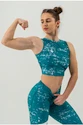 Dámske tielko Nebbia Barbell Therapy Rough Girl 617 green