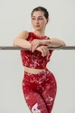 Dámske tielko Nebbia Barbell Therapy Rough Girl 617 red