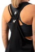 Dámske tielko Nebbia  Sleeveless Loose Cross Back Tank Top "Feeling Good" 419 Black