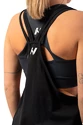 Dámske tielko Nebbia  Sleeveless Loose Cross Back Tank Top "Feeling Good" 419 Black