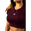 Dámske tielko Nebbia STRONG BEAUTY Open-back Cropped Top 430 dark red