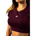 Dámske tielko Nebbia STRONG BEAUTY Open-back Cropped Top 430 dark red