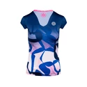 Dámske tričko BIDI BADU  Bella 2.0 Tech V-Neck Tee Dark Blue/Rose