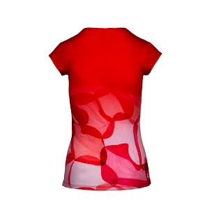 Dámske tričko BIDI BADU  Bella 2.0 Tech V-Neck Tee Red/Orange