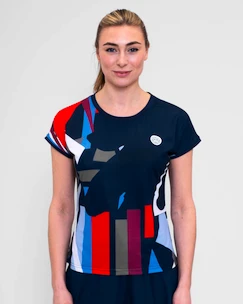 Dámske tričko BIDI BADU  New York 2024 Capsleeve Dark Blue/Red M