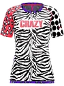 Dámske tričko Crazy Idea  Mountain Flash Black/Zebra