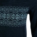 Dámske tričko Endurance yali Seamless Wool Print LS Baselayer tmavo modré