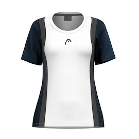 Dámske tričko Head CLUB 25 TECH T-Shirt Women Navy/White