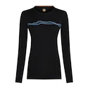 Dámske tričko Icebreaker Merino 200 Oasis LS Crewe Mountain Pulse Black M