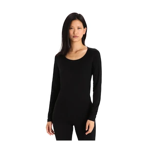 Dámske tričko Icebreaker Merino 200 Oasis LS Scoop Black L
