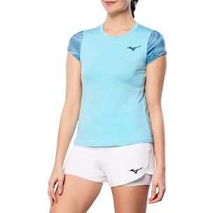Dámske tričko Mizuno  Charge Printed Tee  Blue Glow M