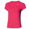 Dámske tričko Mizuno Dry Aero Flow Tee Rose Red