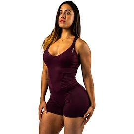 Dámske tričko Nebbia STRONG BEAUTY Body-Enhancing Workout Jumpsuit 427 dark red