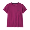 Dámske tričko Patagonia  P-6 Logo Responsibili Star Pink