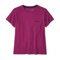 Dámske tričko Patagonia  P-6 Logo Responsibili Star Pink