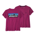 Dámske tričko Patagonia  P-6 Logo Responsibili Star Pink